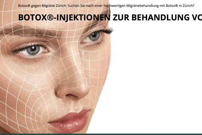 Nie mehr Schmerzen – Botulinumtoxin in der Schmerzklinik in Zürich