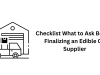 Checklist: What to Ask Before Finalizing an Edible Oil Supplier