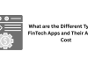 What are the Different Types of FinTech Apps and Their Average Cost