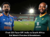 Final ODI Face-Off: India vs South Africa 3rd Match Preview & Breakdown.