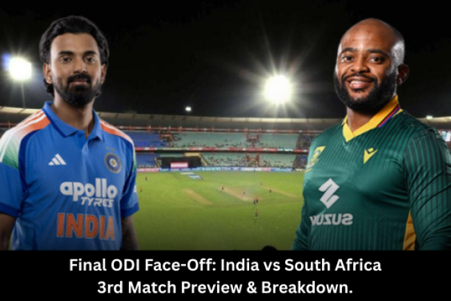 Final ODI Face-Off: India vs South Africa 3rd Match Preview & Breakdown.