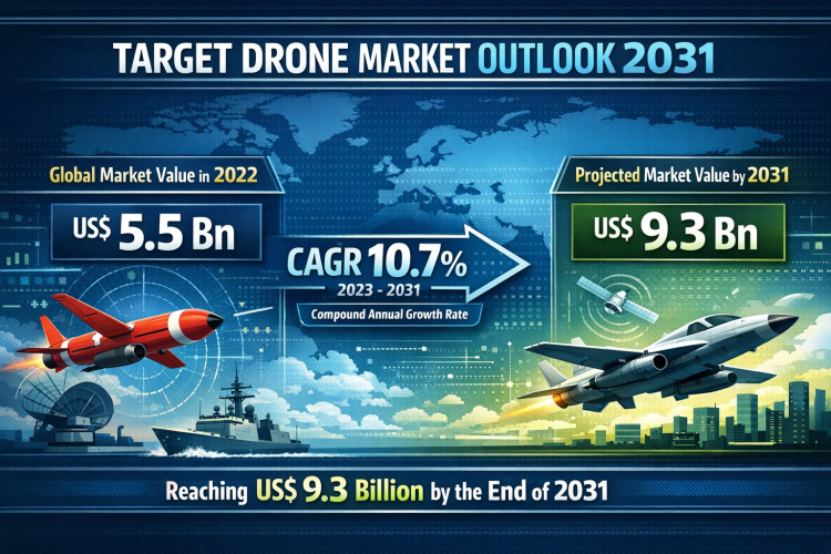 Target Drone Market Outlook 2031: Rising Geopolitical Instability and Enhanced UAV Adoption Drive Strong Global Growth