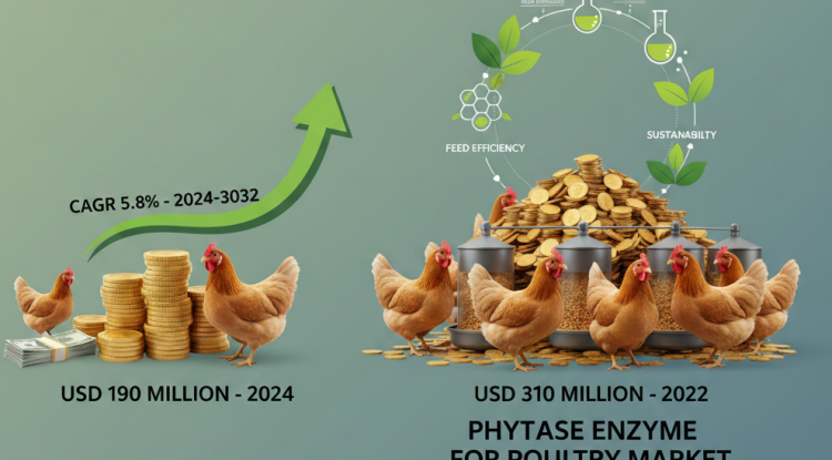 Phytase Enzyme for Poultry Market to Reach USD 310 Million by 2032, Driven by Feed Efficiency and Sustainability