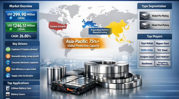 What Is Driving the 26.8% CAGR in the Lithium Battery Nickel Plated Steel Strips Market?