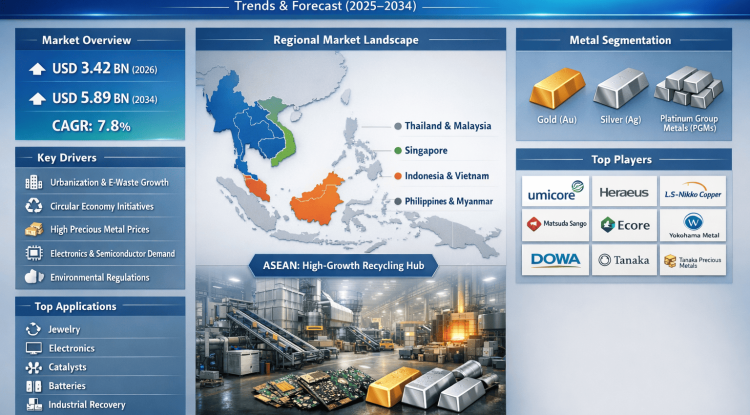Southeast Asia Precious Metal Recycling market Dynamics: Growth Trends, Investment Opportunities & Future Projections