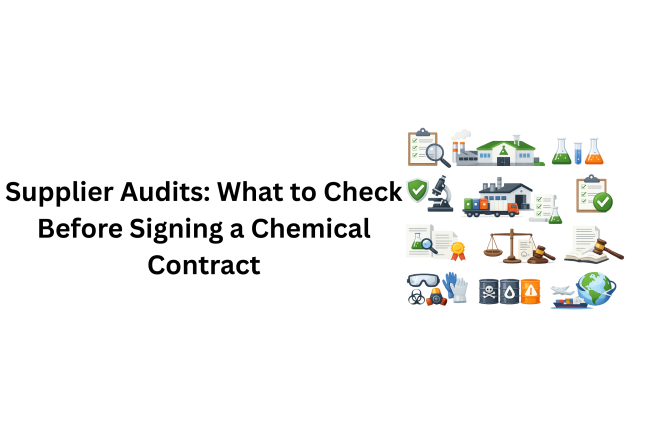 Supplier Audits: What to Check Before Signing a Chemical Contract