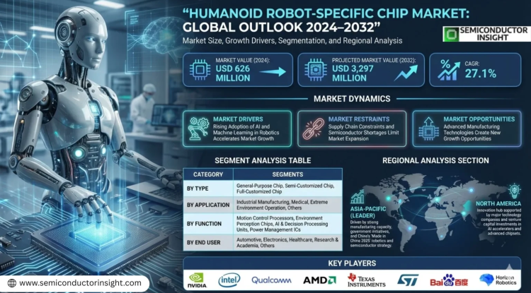 Will the Humanoid Robot-Specific Chip Market Reach USD 3.30 Billion by 2034 at 27.1% CAGR Amid AI Robotics Growth?