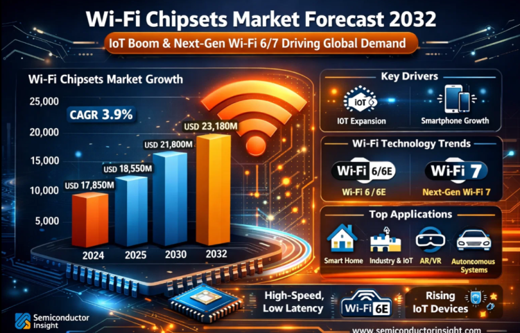 Wi-Fi Chipsets Market Forecast 2032: IoT Boom and Next-Gen Wi-Fi 6/7 Driving Global Demand