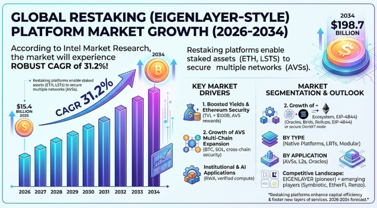 Restaking (EigenLayer style) Platform Market Growth Analysis, Dynamics, Key Players and Innovations, Outlook and Forecast 2026-2034