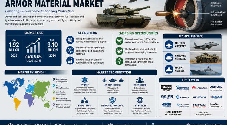 Fuel Tank Self-Sealing & Armor Material Market Growth Analysis, Dynamics, Key Players and Innovations, Outlook and Forecast 2026-2034