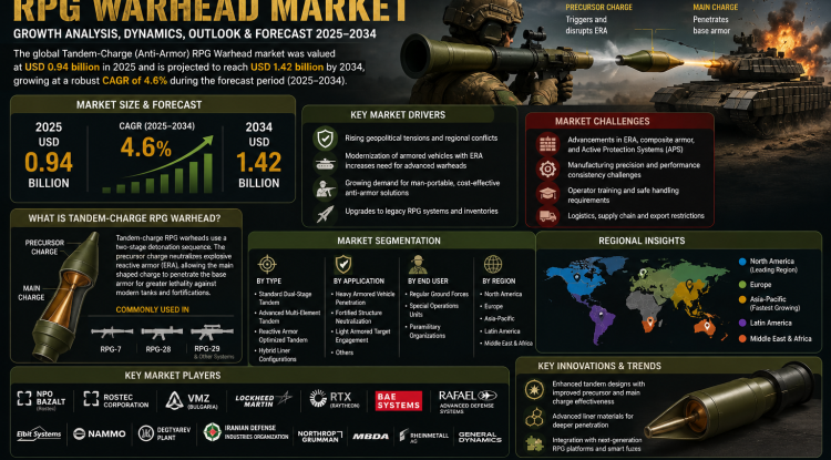 Tandem-Charge (Anti-Armor) RPG Warhead Market Growth Analysis, Dynamics, Key Players and Innovations, Outlook and Forecast 2026-2034