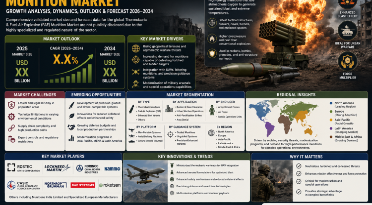 Thermobaric & Fuel-Air Explosive (FAE) Munition Market Growth Analysis, Dynamics, Key Players and Innovations, Outlook and Forecast 2026-2034