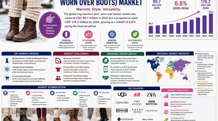 Leg warmers (knit, worn over boots) Market Growth Analysis, Dynamics, Key Players and Innovations, Outlook and Forecast 2026-2034