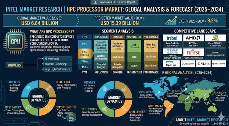 HPC Processor Market Growth Analysis, Dynamics, Key Players and Innovations, Outlook and Forecast 2026-2034