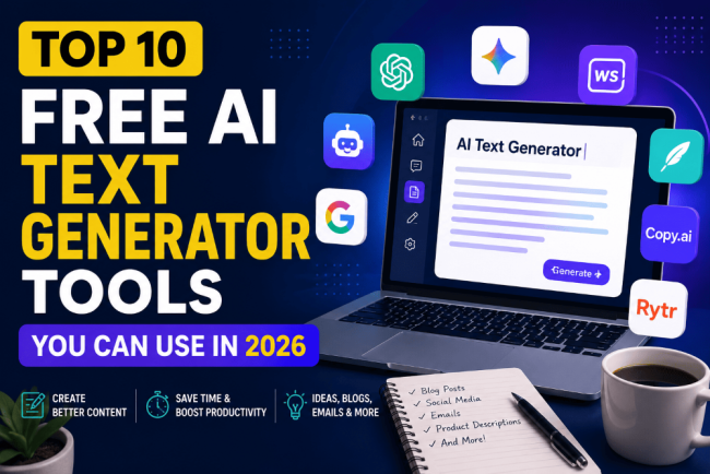 Top 10 Free AI Text Generator Tools You Can Use in 2026