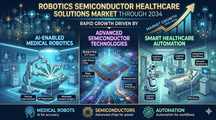 Robotics Semiconductor Healthcare Solutions Market to Witness Significant Growth Through 2034, Driven by AI-Enabled Medical Robotics, Advanced Semiconductor Technologies, and Smart Healthcare Automation