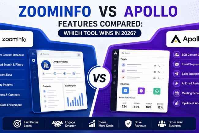 ZoomInfo vs Apollo Features Compared: Which Tool Wins in 2026?