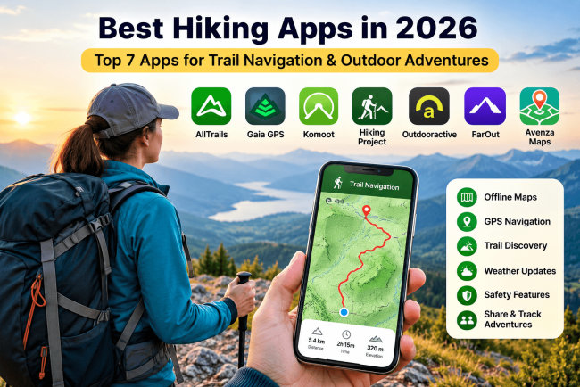 Best Hiking Apps in 2026: Top 7 Apps for Trail Navigation