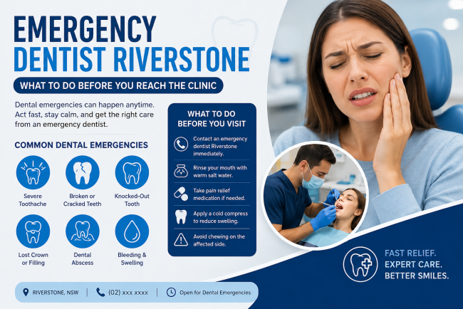 Emergency Dentist Riverstone: What to Do Before You Reach the Clinic