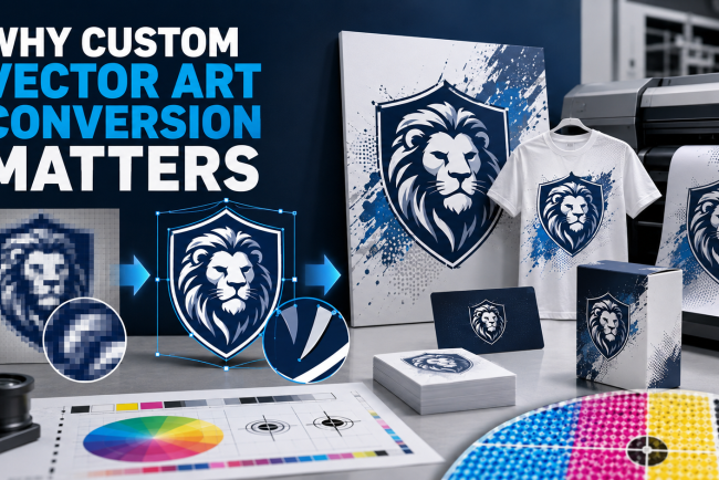Why Custom Vector Art Conversion Services Matter for Professional Printing