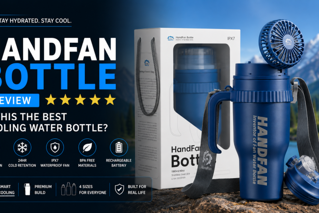 HandFan Bottle Review – Is This the Best Cooling Water Bottle?