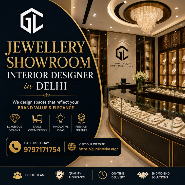 Modern Jewellery Showroom Interior Design in Delhi