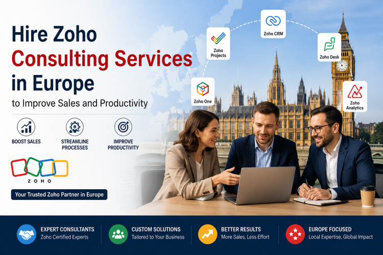 Hire Zoho Consulting Services in Europe to Improve Sales and Productivity