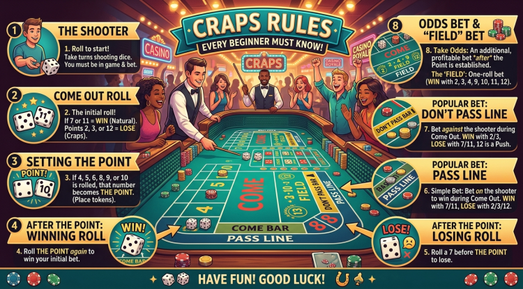 Craps Rules Every Beginner Must Know